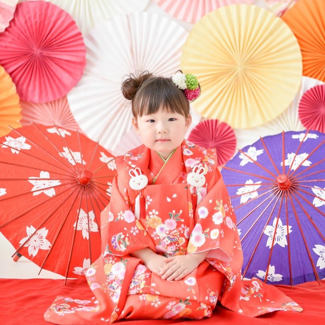 3歳の七五三スタジオ撮影❤︎