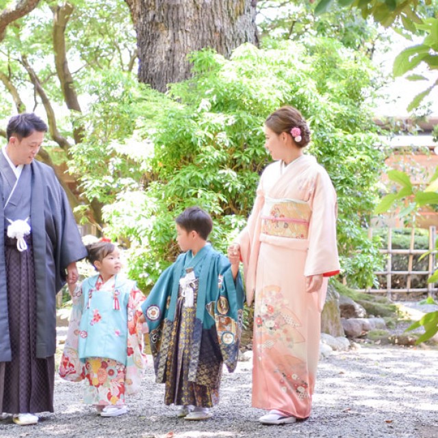 七五三　　日本庭園